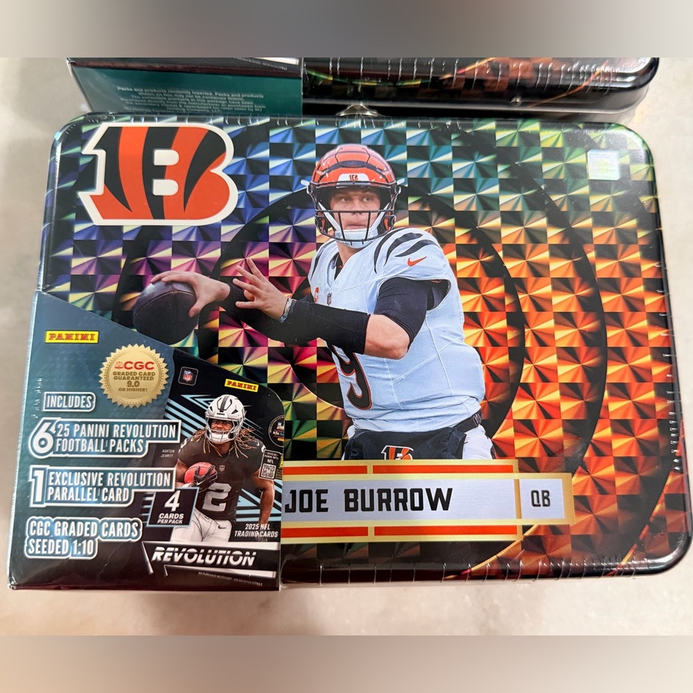 Panini Joe Burrow Card Pack - Black, Orange, and Gold